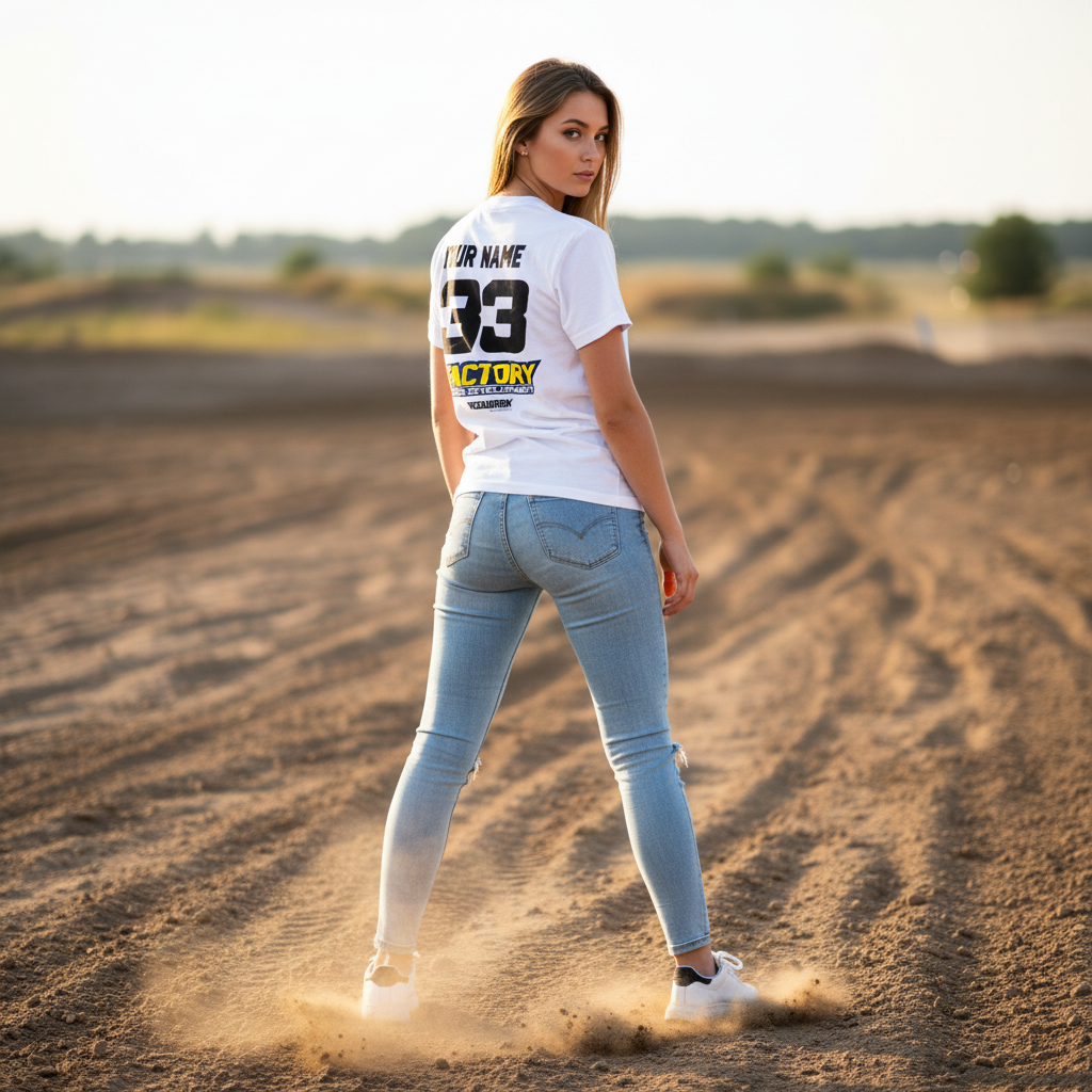 T-Shirt RIDER-ID White 220gr Regular fit HSQ-one