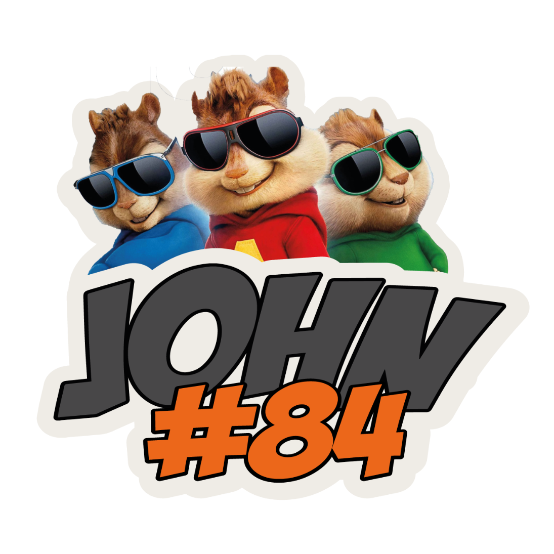 Buttpatch "CHIPMUNK JOHN #84"
