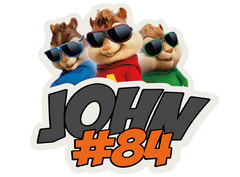 Buttpatch "CHIPMUNK JOHN #84"