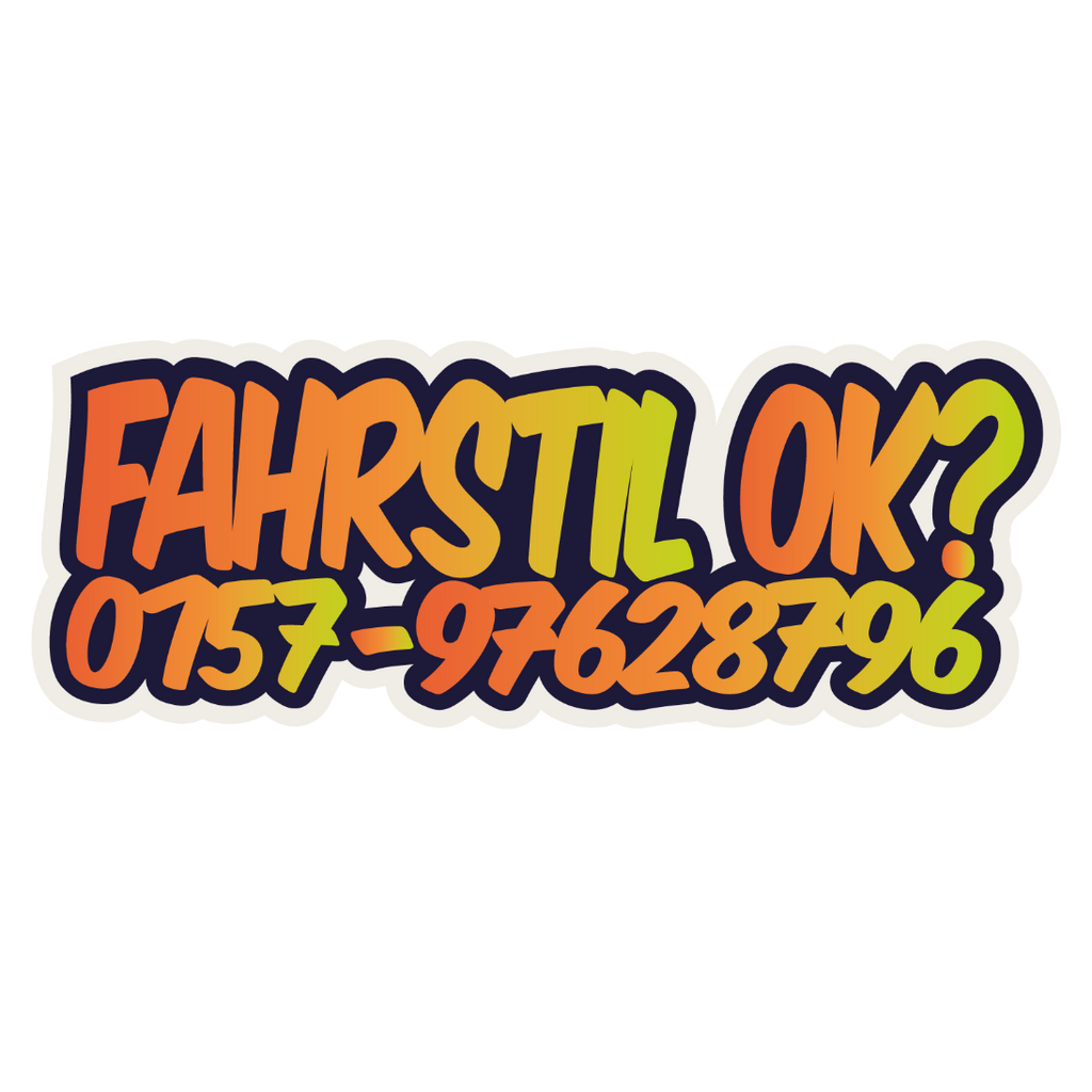 Buttpatch "FAHRSTIL OK"