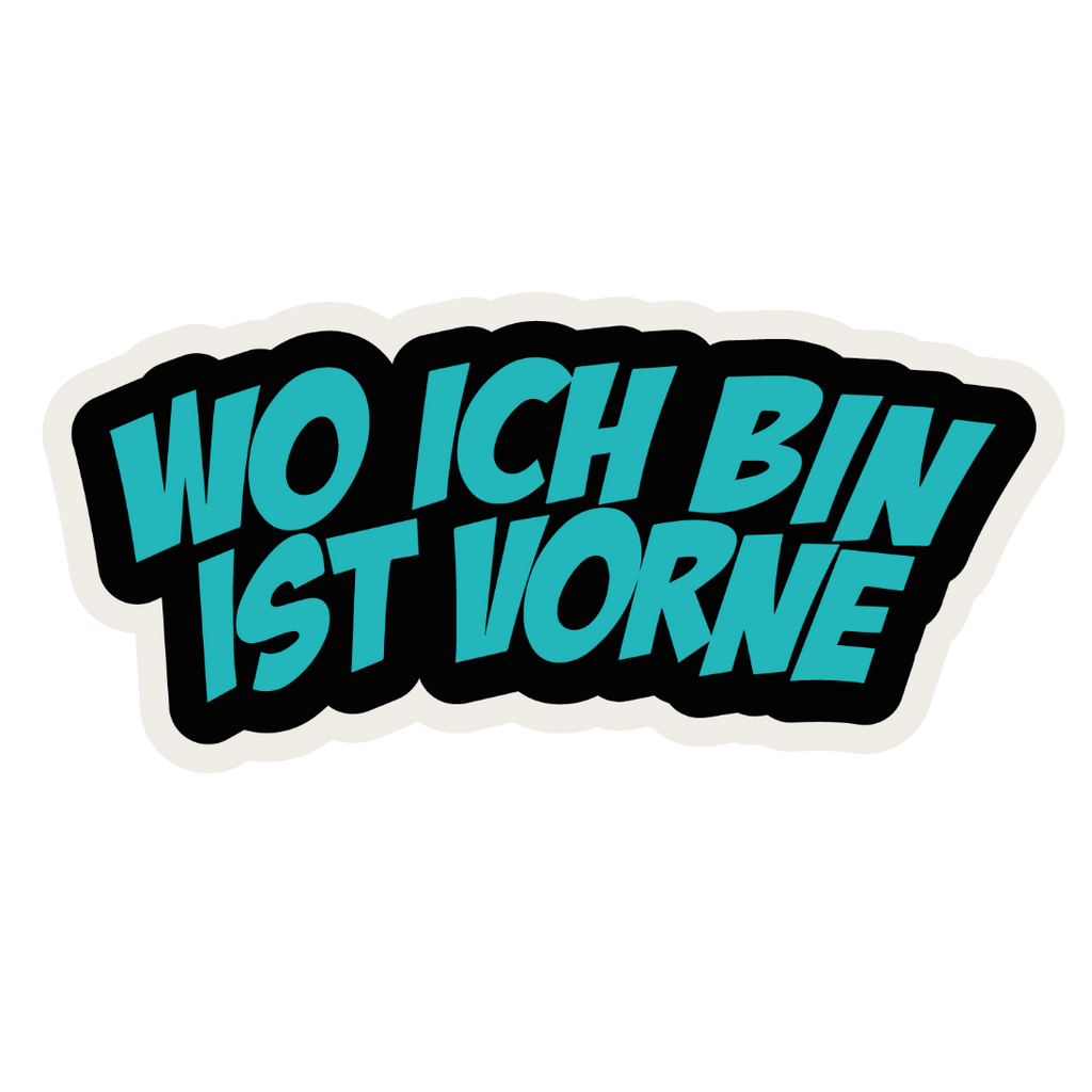 Buttpatch "WO ICH BIN IST VORNE"