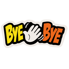 Butt patch "BYE BYE"
