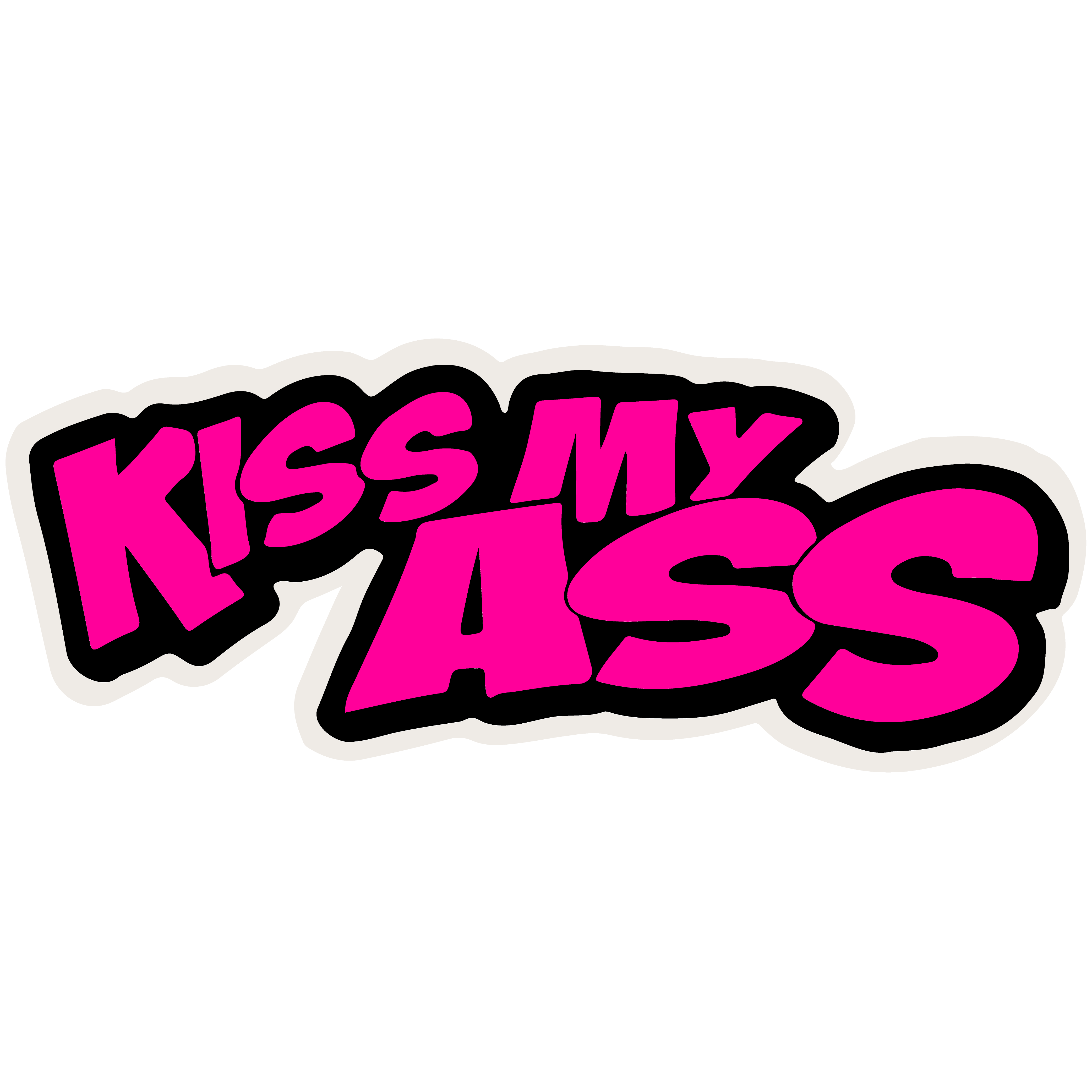 Butt patch "KISS MY ASS"